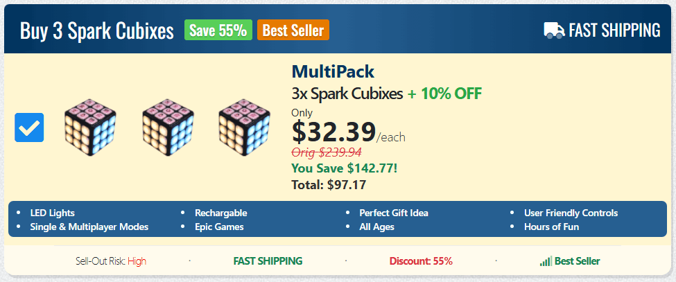 Spark Cubix offer price 